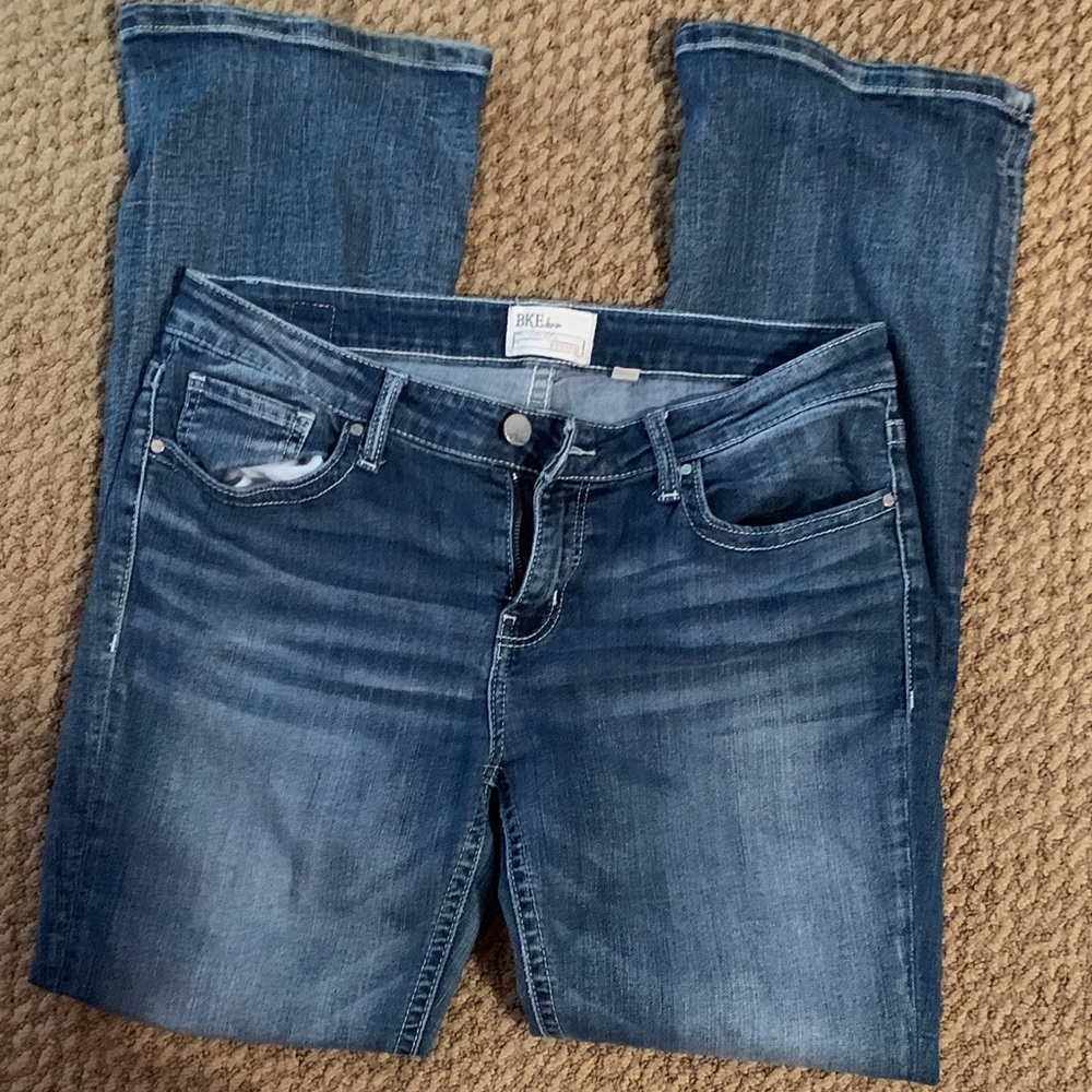BKE Women's Dark Blue Boot Cut Jeans
